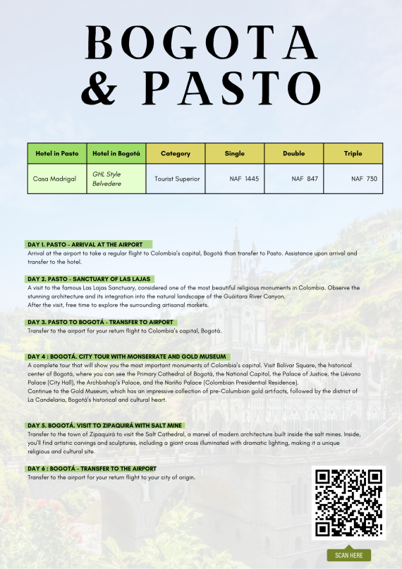 Bogota & Pasto - Maduro Travel