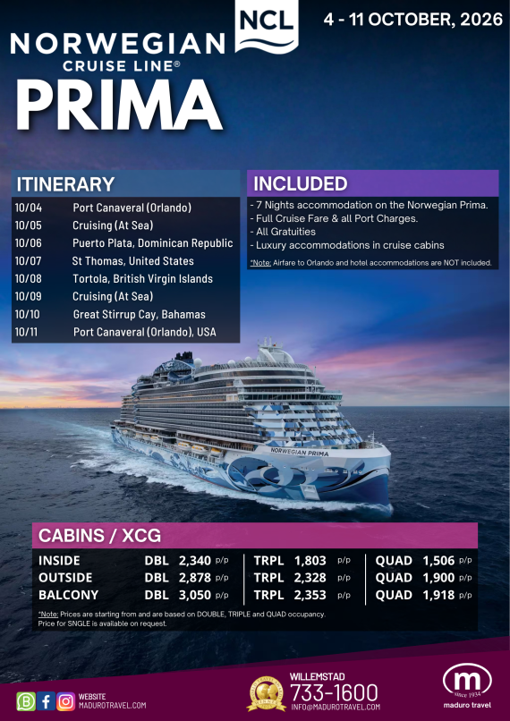 NCL PRIMA 2026
