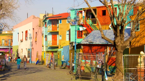 Colorful Houses in Caminito, La Boca